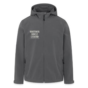 Bruder Onkel Legende Ich werde immer besser - Recycelte Männer Softshell-Jacke von Stanley/Stella - Anthrazit - Vorne - AI Model Male 185 light (185cm)