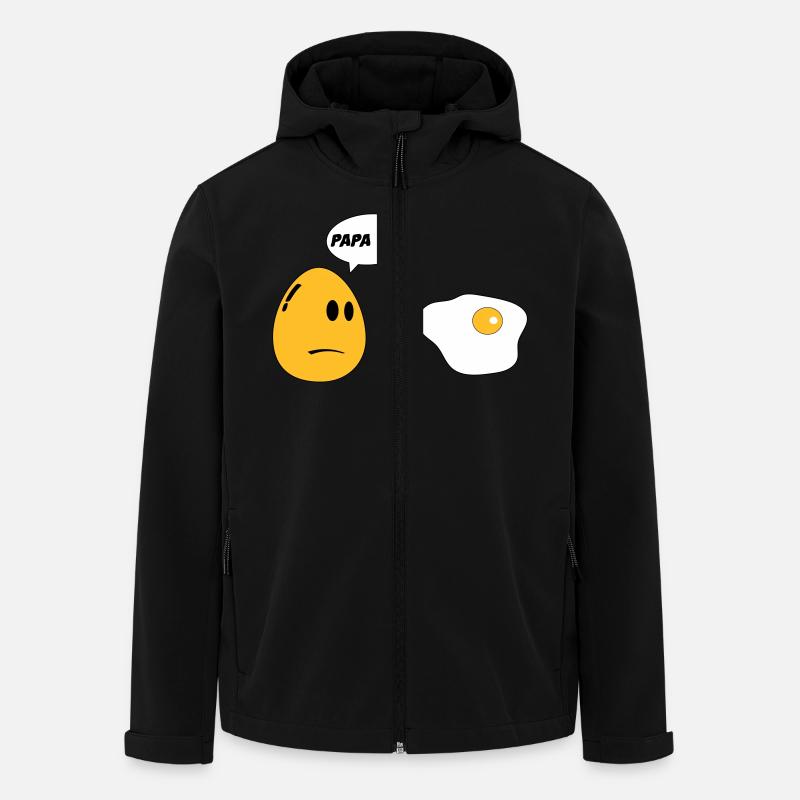 Egg Daddy - Men’s Recycled Softshell Jacket by Stanley/Stella - black