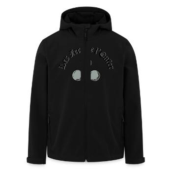 Les Fers de l'Enfer / The Irons of Hell - Pétanque - Men’s Recycled Softshell Jacket by Stanley/Stella - black - Front - AI Model Male 185 light (185cm)