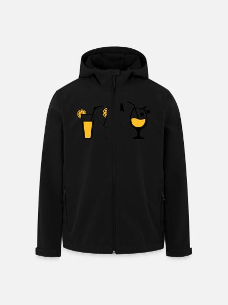Cocktails - Men’s Recycled Softshell Jacket by Stanley/Stella - black