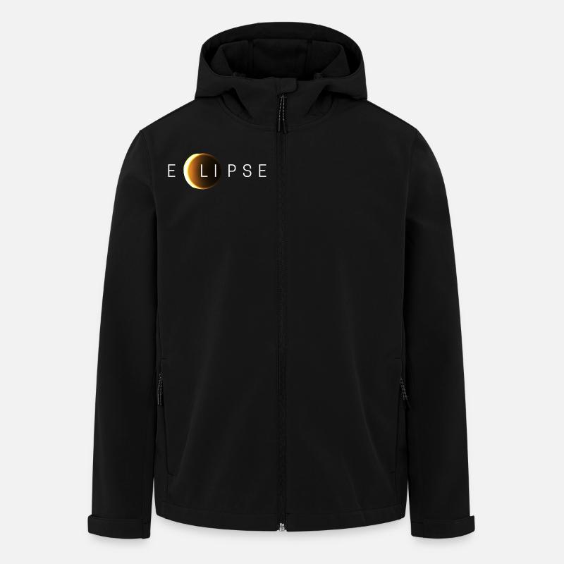 Solar eclipse - Men’s Recycled Softshell Jacket by Stanley/Stella - black