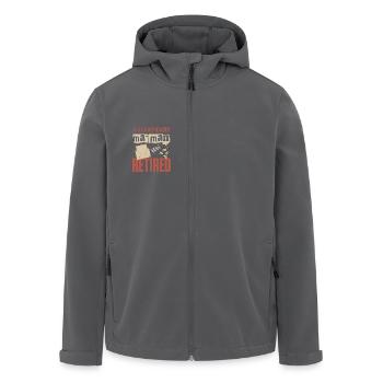 Un facteur légendaire a pris sa retraite - Veste softshell homme en polyester recyclé Stanley/Stella - noir - Devant - AI Model Male 185 light (185cm)