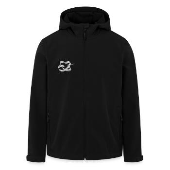 Gemusterte herzförmige Schlange - Recycelte Männer Softshell-Jacke von Stanley/Stella - Schwarz - Vorne - AI Model Male 185 light (185cm)