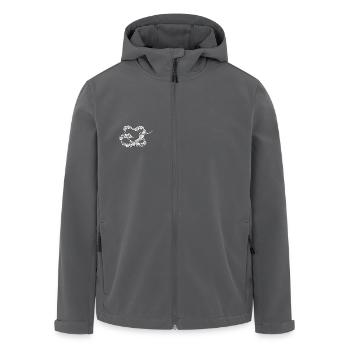 Gemusterte herzförmige Schlange - Recycelte Männer Softshell-Jacke von Stanley/Stella - Anthrazit - Vorne - AI Model Male 185 light (185cm)