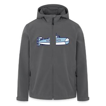 sous-marin Plongée sous-marine Plongée Capitaine de sous-marin - Veste softshell homme en polyester recyclé Stanley/Stella - noir - Devant - AI Model Male 185 light (185cm)
