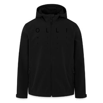 One Life – Eyetest Chart Style - Men’s Recycled Softshell Jacket by Stanley/Stella - black - Front - AI Model Male 185 light (185cm)