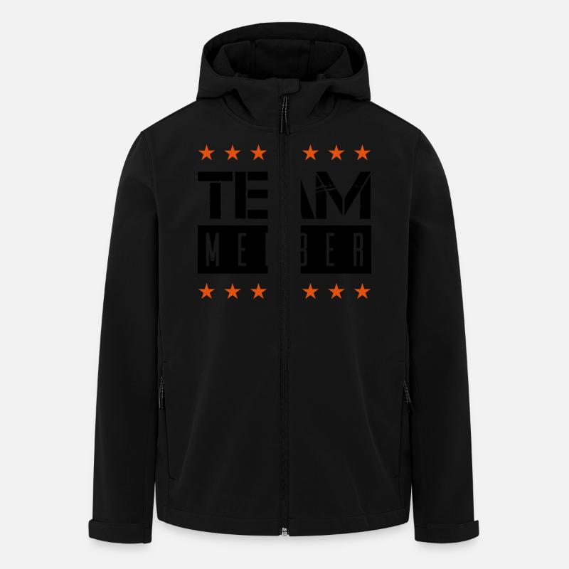team member - Recycelte Männer Softshell-Jacke von Stanley/Stella - Schwarz
