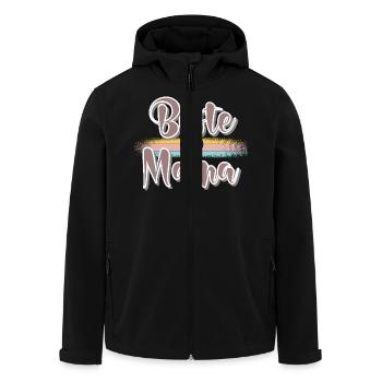 Mama - Recycelte Männer Softshell-Jacke von Stanley/Stella - Schwarz - Vorne - AI Model Male 185 light (185cm)