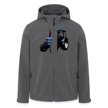 Trecker, Traktor, Schlepper - blau - Recycelte Männer Softshell-Jacke von Stanley/Stella - Schwarz - Vorne - AI Model Male 185 light (185cm)