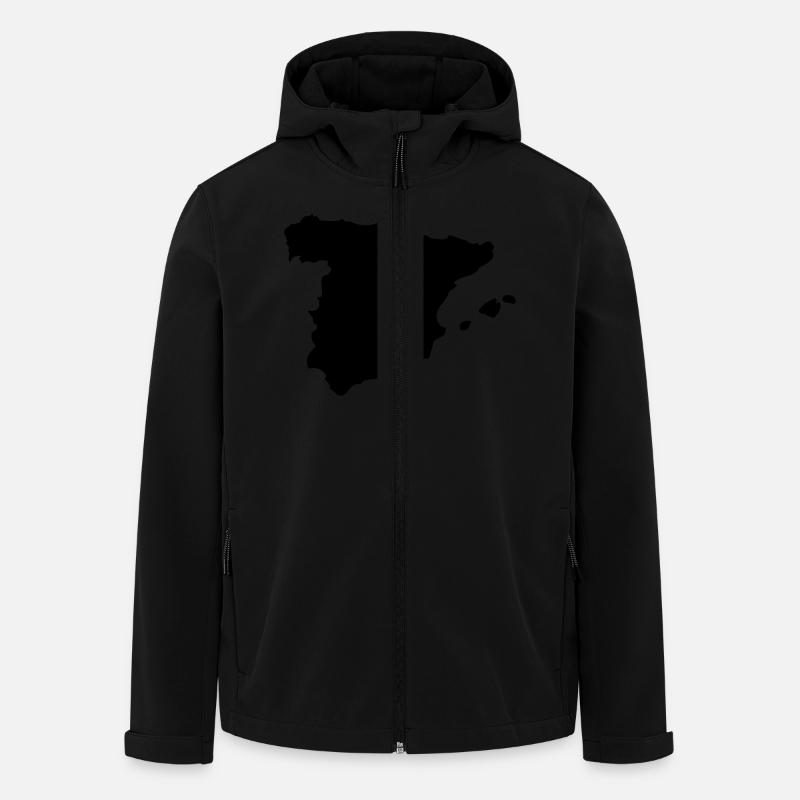 espagne - Veste softshell homme en polyester recyclé Stanley/Stella - noir