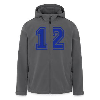 12 - Recycelte Männer Softshell-Jacke von Stanley/Stella - Schwarz - Vorne - AI Model Male 185 light (185cm)