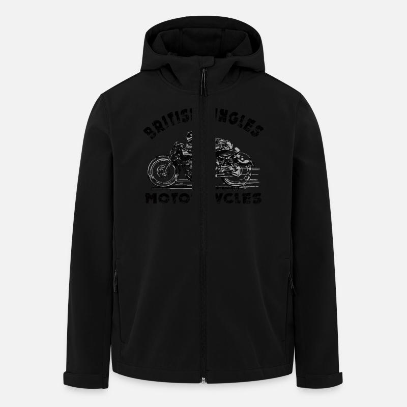 british motorcycles - Veste softshell homme en polyester recyclé Stanley/Stella - noir