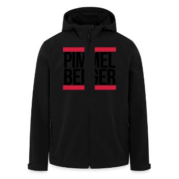 PIMMELBERGER - Recycelte Männer Softshell-Jacke von Stanley/Stella - Schwarz - Vorne - AI Model Male 185 light (185cm)