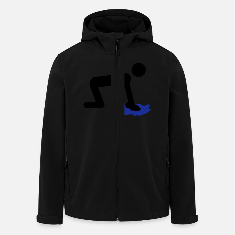 mouchage - Veste softshell homme en polyester recyclé Stanley/Stella - noir