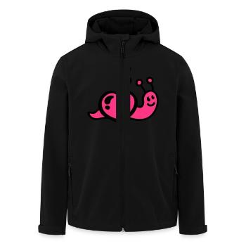 Heart worm - Men’s Recycled Softshell Jacket by Stanley/Stella - black - Front - AI Model Male 185 light (185cm)