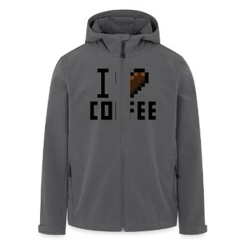 Coffee - Recycelte Männer Softshell-Jacke von Stanley/Stella - Schwarz - Vorne - AI Model Male 185 light (185cm)
