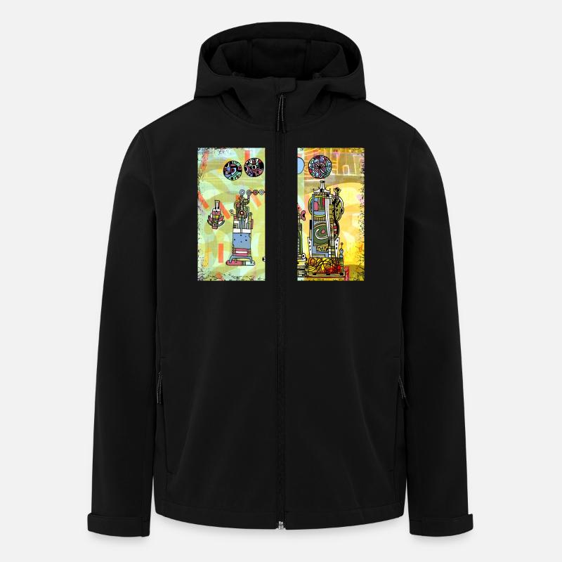 Stadt - Recycelte Männer Softshell-Jacke von Stanley/Stella - Schwarz
