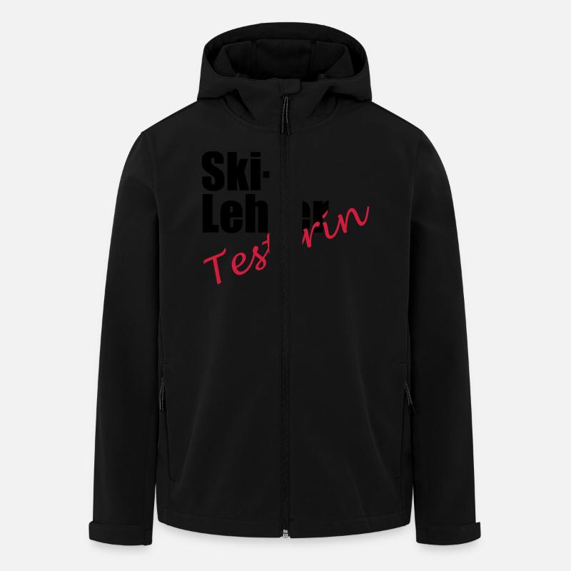 Ski Lehrer Testerin - Recycelte Männer Softshell-Jacke von Stanley/Stella - Schwarz