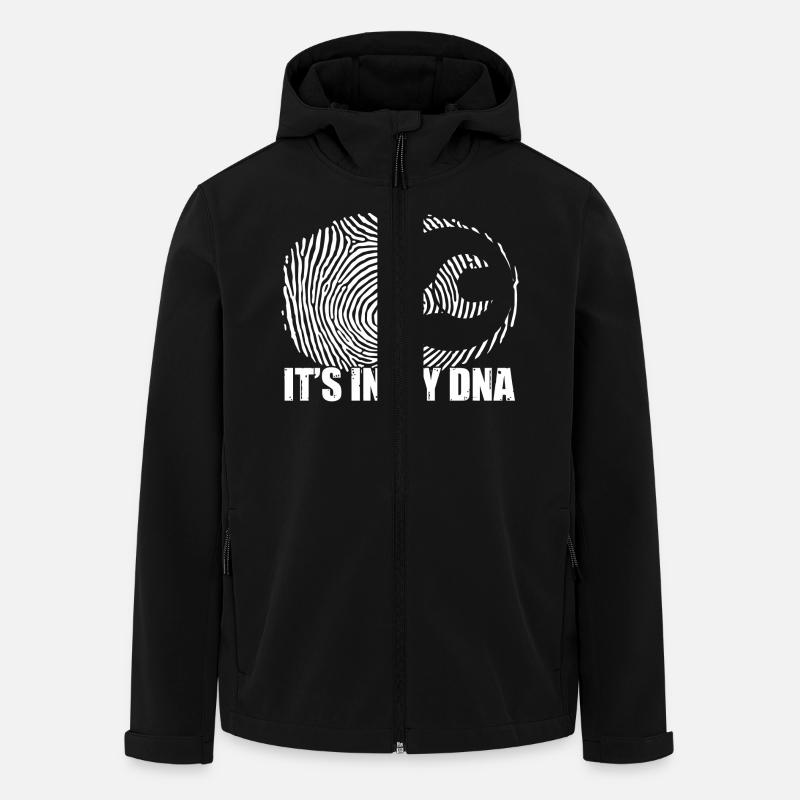Mechaniker: It's in my DNA - Men’s Recycled Softshell Jacket by Stanley/Stella - black