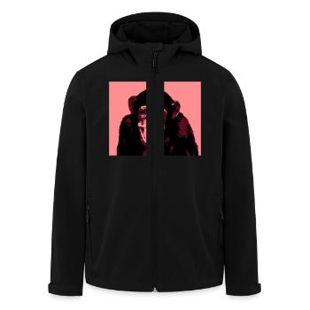 AFFE - Recycelte Männer Softshell-Jacke von Stanley/Stella - Schwarz - Vorne - AI Model Male 185 light (185cm)