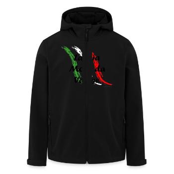 la_mia_moto_varese - Veste softshell homme en polyester recyclé Stanley/Stella - noir - Devant - AI Model Male 185 light (185cm)