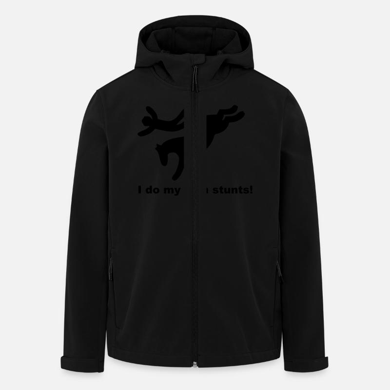 I do my own stunts - Men’s Recycled Softshell Jacket by Stanley/Stella - black