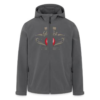The Best Schweiz - Switzerland - Recycelte Männer Softshell-Jacke von Stanley/Stella - Schwarz - Vorne - AI Model Male 185 light (185cm)