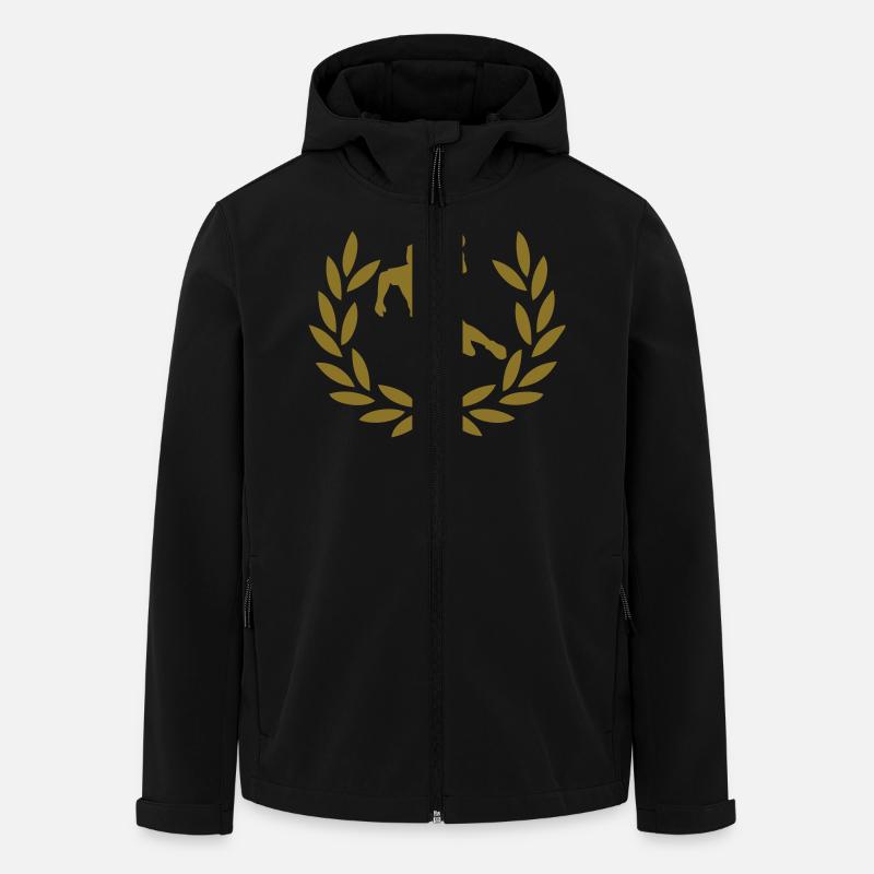 Handball - Recycelte Männer Softshell-Jacke von Stanley/Stella - Schwarz