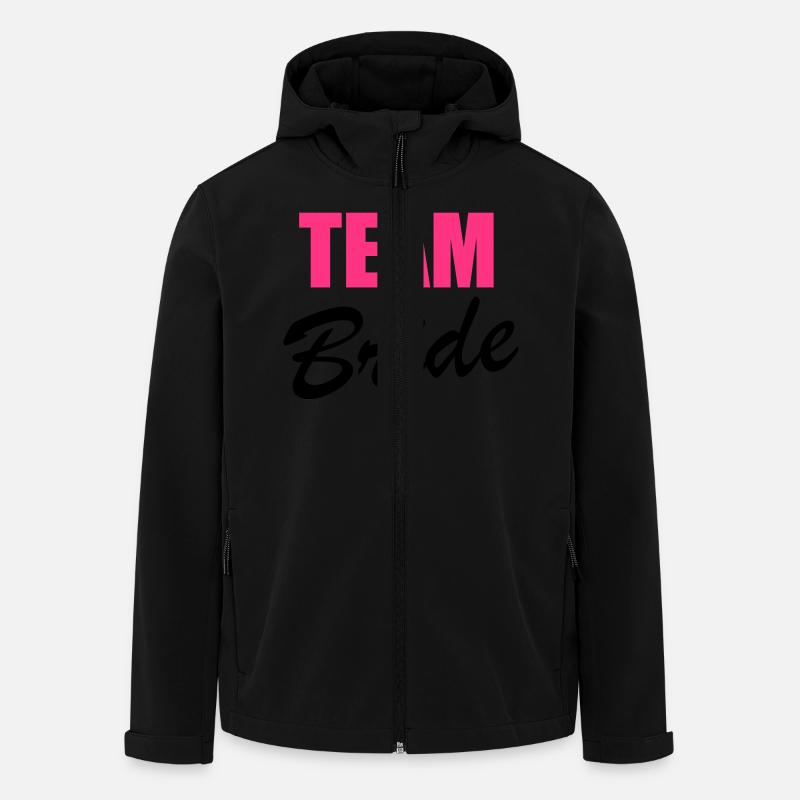 Team Bride - Men’s Recycled Softshell Jacket by Stanley/Stella - black