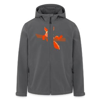 Eichhörnchen - Recycelte Männer Softshell-Jacke von Stanley/Stella - Schwarz - Vorne - AI Model Male 185 light (185cm)