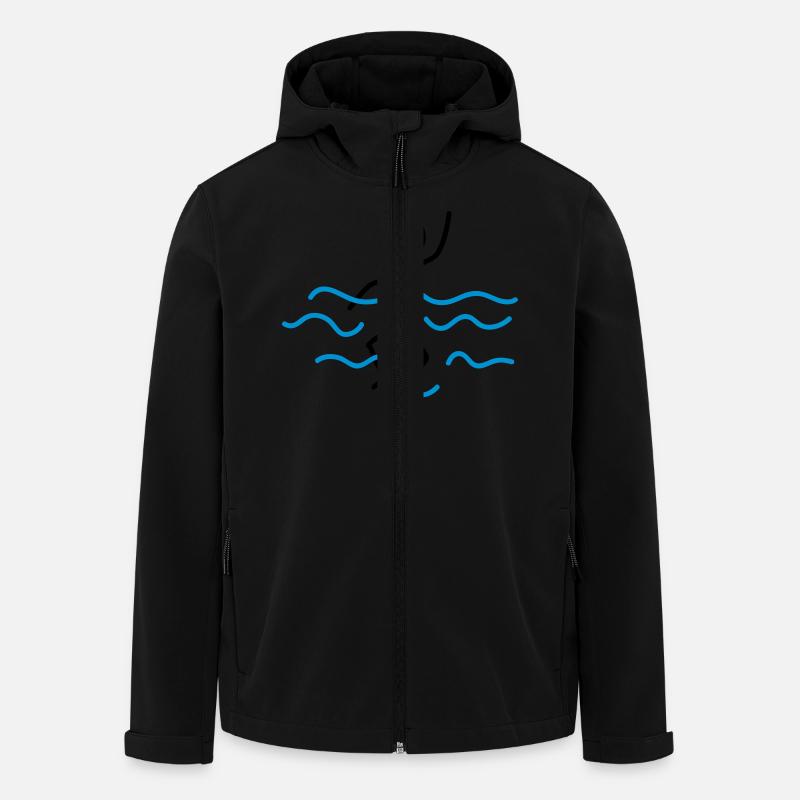Schwimmer - Recycelte Männer Softshell-Jacke von Stanley/Stella - Schwarz