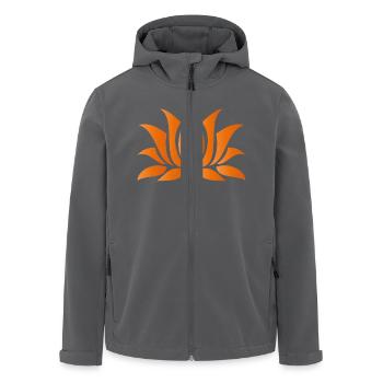 _flower_chakra2_swadhisthana_sacrum - Recycelte Männer Softshell-Jacke von Stanley/Stella - Schwarz - Vorne - AI Model Male 185 light (185cm)