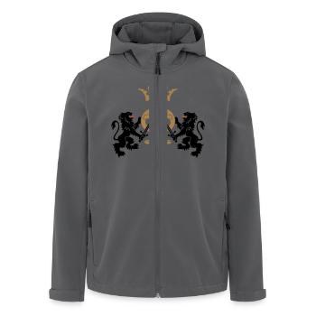 Bäcker Zunftzeichen Zunft Krone Geschenkidee - Recycelte Männer Softshell-Jacke von Stanley/Stella - Schwarz - Vorne - AI Model Male 185 light (185cm)