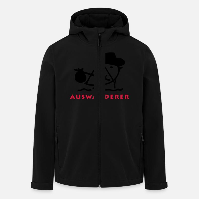 TWEETLERCOOLS - Auswanderer - Recycelte Männer Softshell-Jacke von Stanley/Stella - Schwarz