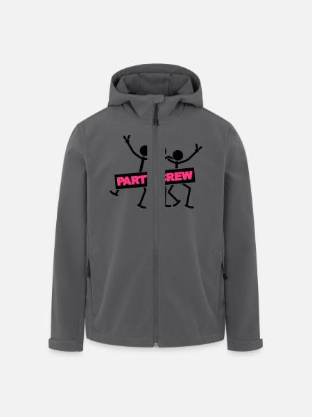 Party Crew Team - Men’s Recycled Softshell Jacket by Stanley/Stella - black