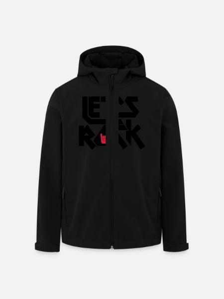 Let's Rock - Recycelte Männer Softshell-Jacke von Stanley/Stella - Schwarz