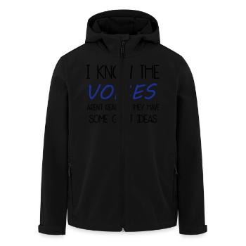 Voices - Recycelte Männer Softshell-Jacke von Stanley/Stella - Schwarz - Vorne - AI Model Male 185 light (185cm)