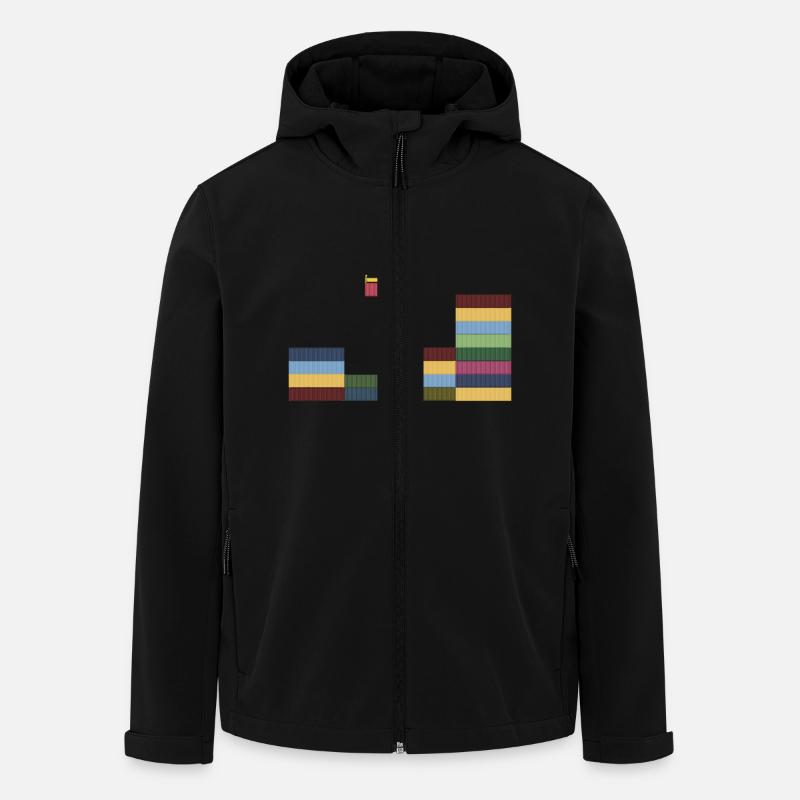 Container - Recycelte Männer Softshell-Jacke von Stanley/Stella - Schwarz