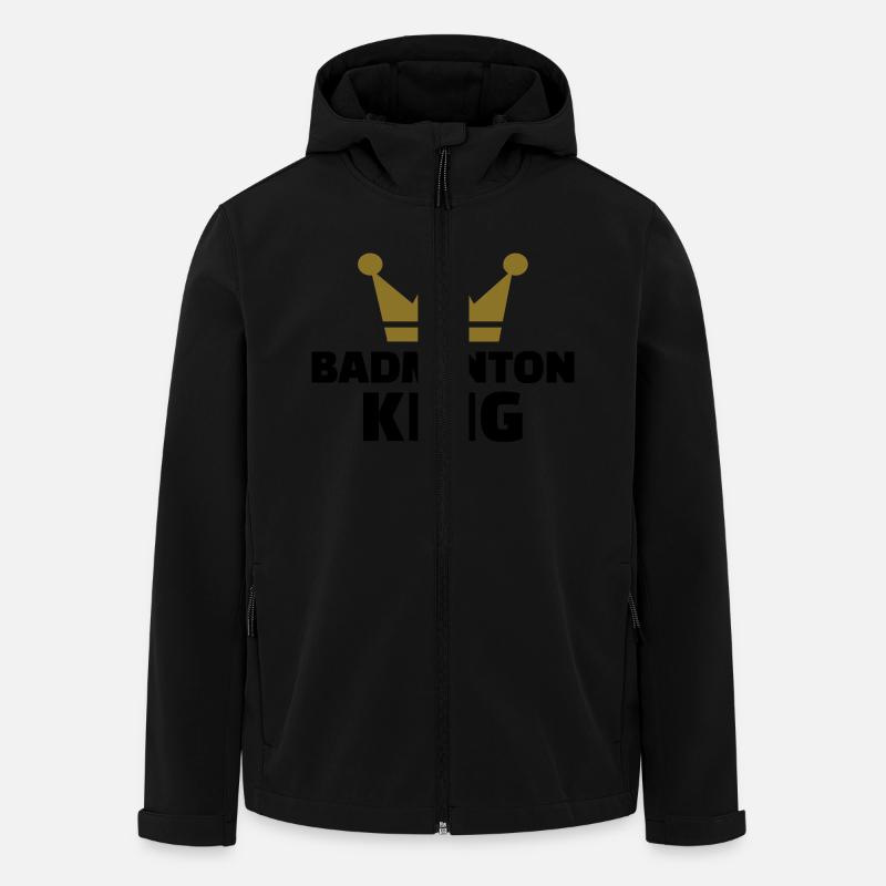 Badminton King - Men’s Recycled Softshell Jacket by Stanley/Stella - black