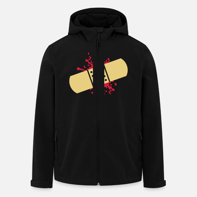 Pflaster - Recycelte Männer Softshell-Jacke von Stanley/Stella - Schwarz