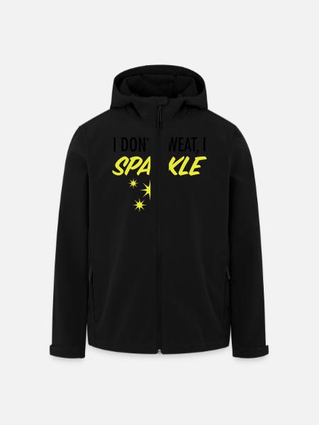 I Don´t Sweat, I Sparkle - Men’s Recycled Softshell Jacket by Stanley/Stella - black