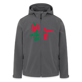 Légumes - Veste softshell homme en polyester recyclé Stanley/Stella - noir - Devant - AI Model Male 185 light (185cm)