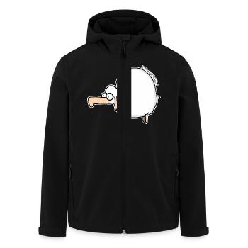 Günther - Premium Longsleeve - Women - Men’s Recycled Softshell Jacket by Stanley/Stella - black - Front - AI Model Male 185 light (185cm)