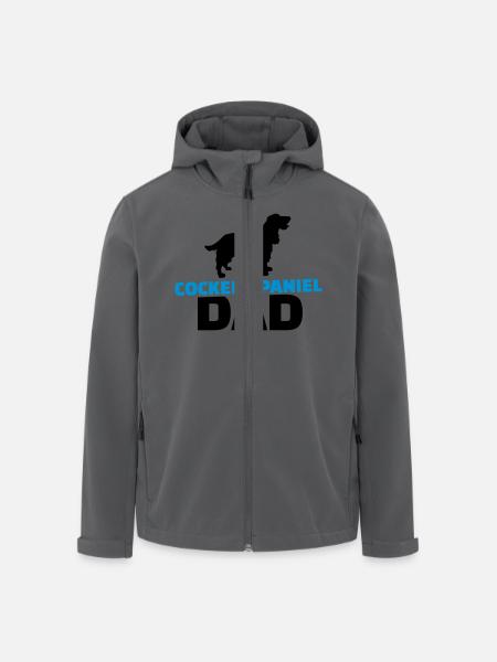 Cocker Spaniel - Recycelte Männer Softshell-Jacke von Stanley/Stella - Schwarz