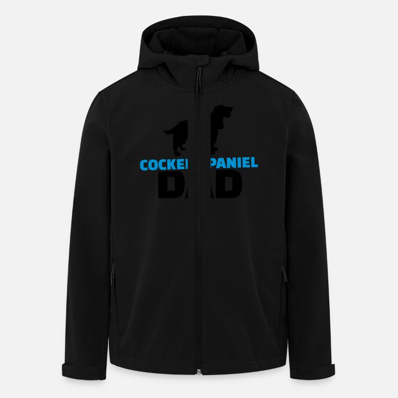 Cocker Spaniel Dad - Men’s Recycled Softshell Jacket by Stanley/Stella - black