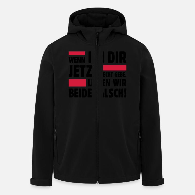 Intelligenz Nerd Sheldon witzig lustig Spruch - Recycelte Männer Softshell-Jacke von Stanley/Stella - Schwarz