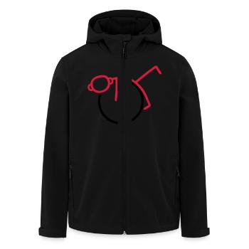 Physiotherapie - Gymnastik - V2 - Recycelte Männer Softshell-Jacke von Stanley/Stella - Schwarz - Vorne - AI Model Male 185 light (185cm)