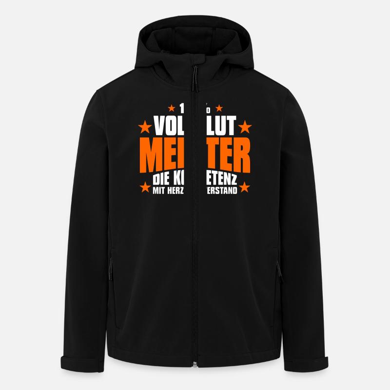 Meister Meisterbrief Geschenk - Recycelte Männer Softshell-Jacke von Stanley/Stella - Schwarz