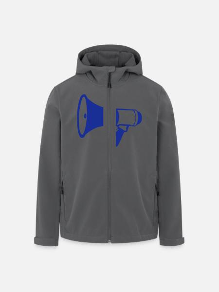 porte voix megaphone 2202 - Veste softshell homme en polyester recyclé Stanley/Stella - noir