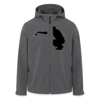 Boule - Recycelte Männer Softshell-Jacke von Stanley/Stella - Schwarz - Vorne - AI Model Male 185 light (185cm)